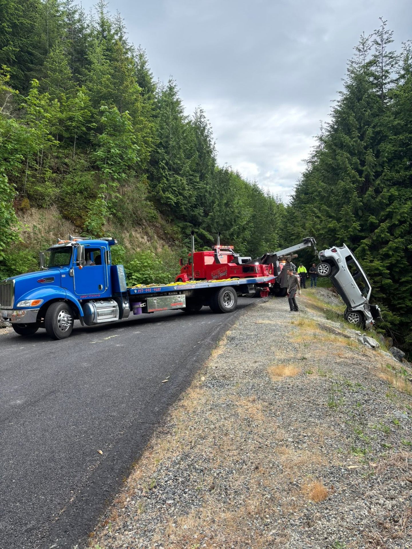 Rollover recovery with the flatbed